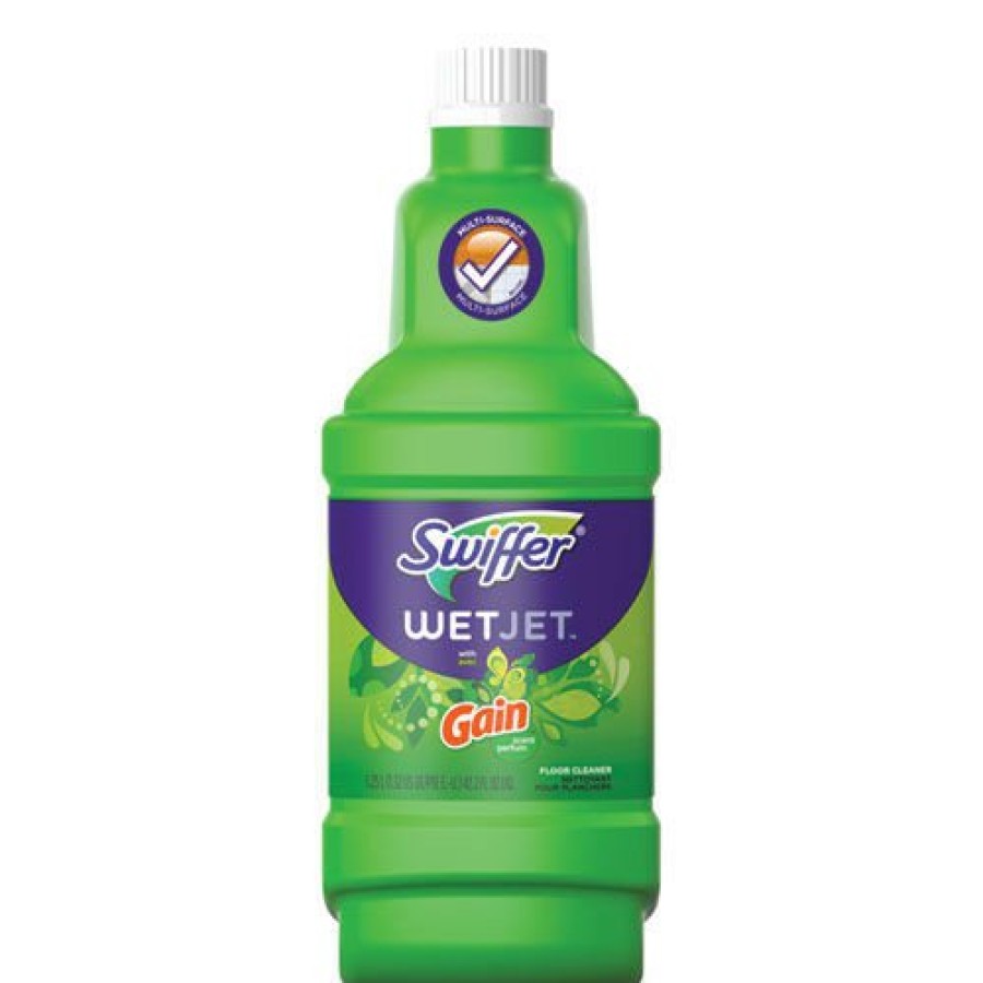 Facility Maintenance & Supplies Swiffer Cleaning Tools | Swiffer 77809 1.25 L Bottle Original Scent Wetjet System Cleaning Solution Refill (4/Carton)