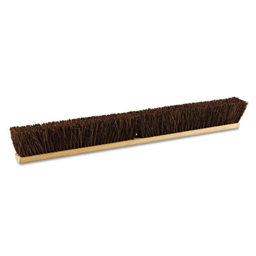 Facility Maintenance & Supplies Boardwalk Cleaning Tools | Boardwalk Bwk20136 36 In. Brush 3.25 In. Natural Palmyra Fiber Bristles Floor Brush Head