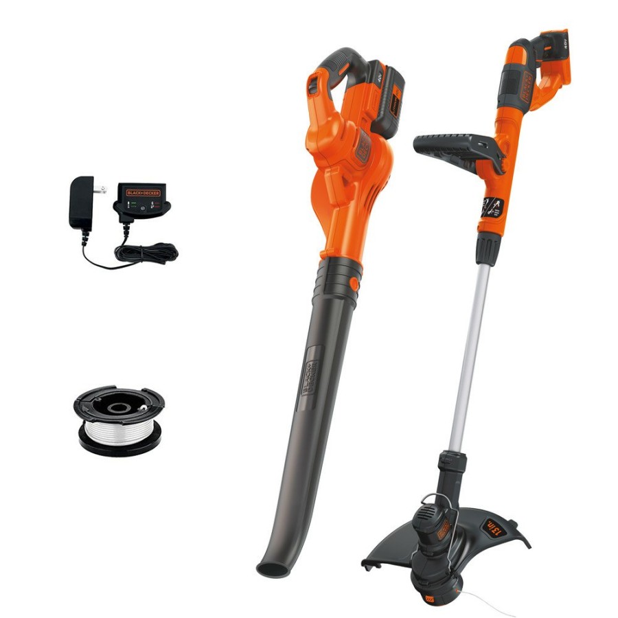 Outdoor Power Tools & Equipment Black & Decker | Black & Decker Lcc340C 40V Max String Trimmer/Edger And Sweeper Combo Kit