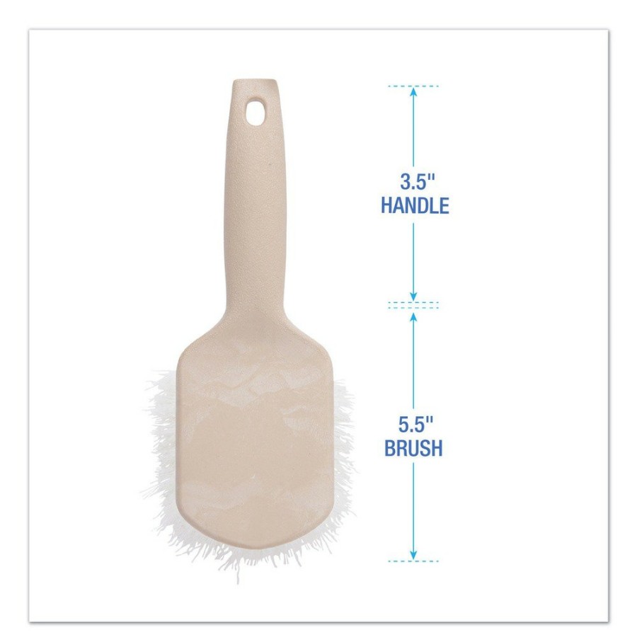 Facility Maintenance & Supplies Boardwalk Cleaning Tools | Boardwalk Bwk4408 9 In. Nylon Fill Utility Brush - Tan