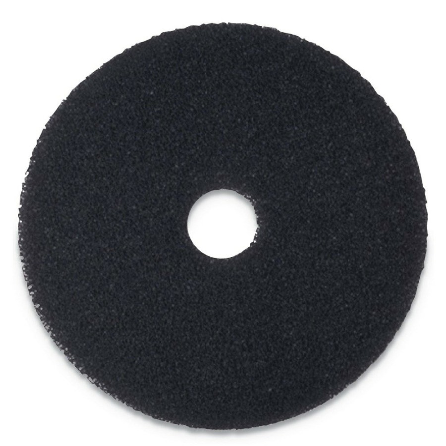 Facility Maintenance & Supplies Boardwalk Cleaning Tools | Boardwalk Bwk4012Bla 12 In. Diameter Stripping Floor Pads - Black (5/Carton)