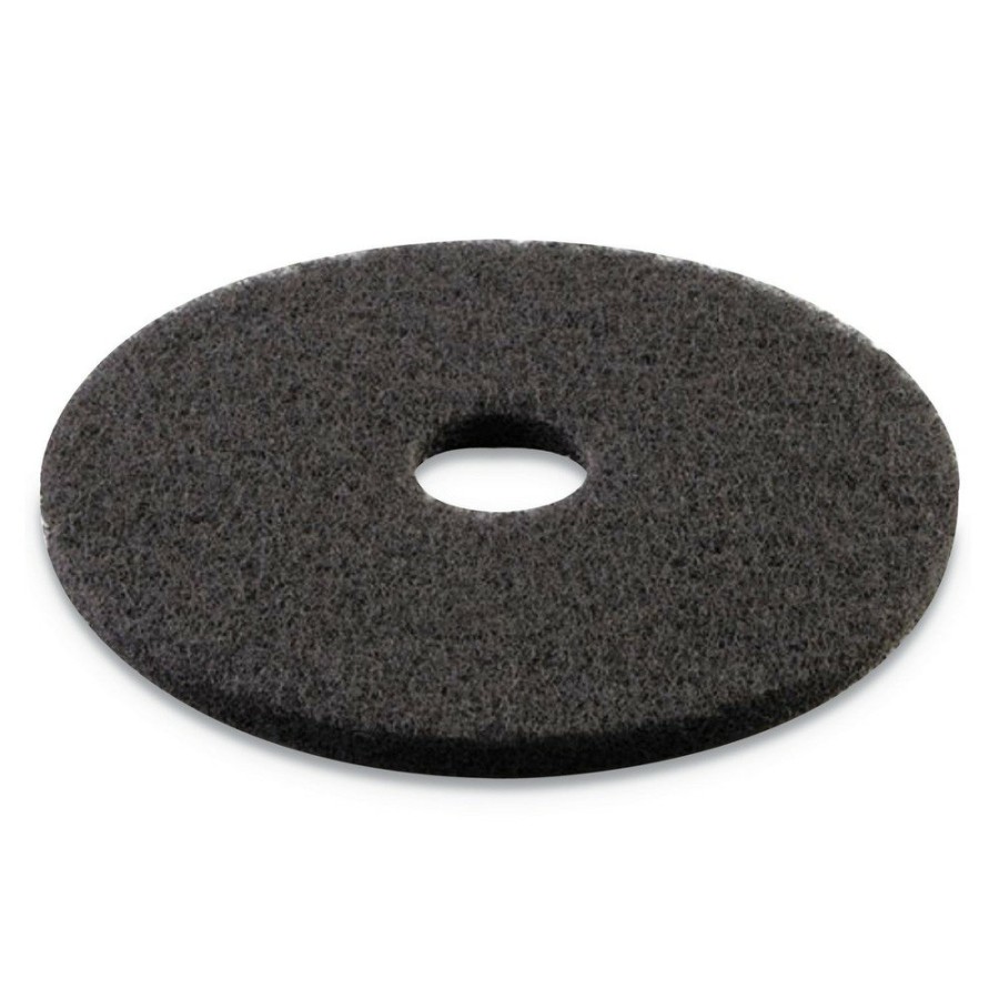 Facility Maintenance & Supplies Boardwalk Cleaning Tools | Boardwalk Bwk4012Bla 12 In. Diameter Stripping Floor Pads - Black (5/Carton)