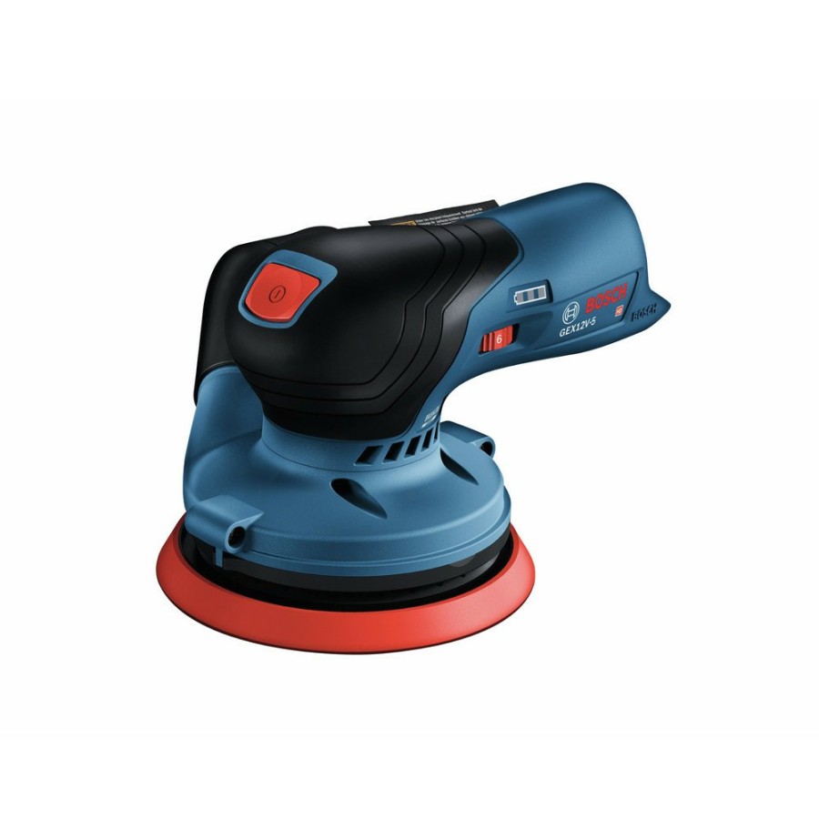 Power Tools Bosch Random Orbital Sanders | Bosch Gex12V-5N 12V Max Brushless Lithium-Ion 5 In. Cordless Random Orbit Sander (Tool Only)