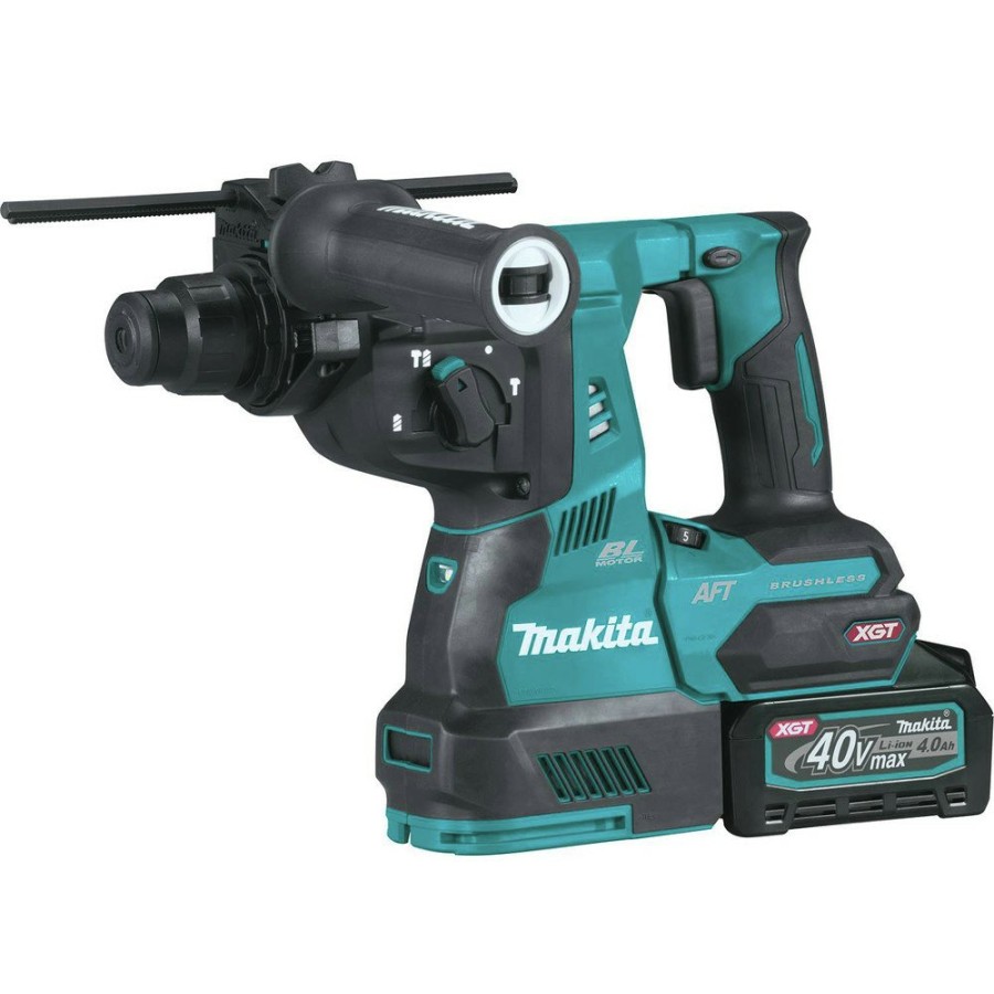 Power Tools Makita Rotary Hammers | Makita Grh01M1 40V Max Xgt Brushless Lithium-Ion 1-1/8 In. Avt Rotary Hammer Kit (4 Ah)