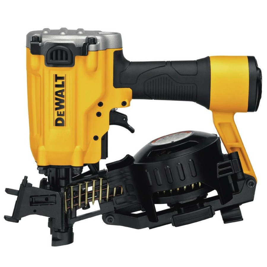 Air Tools And Equipment Dewalt Nail Guns | Factory Reconditioned Dewalt Dw45Rnr 15 Degree 1-3/4 In. Pneumatic Coil Roofing Nailer