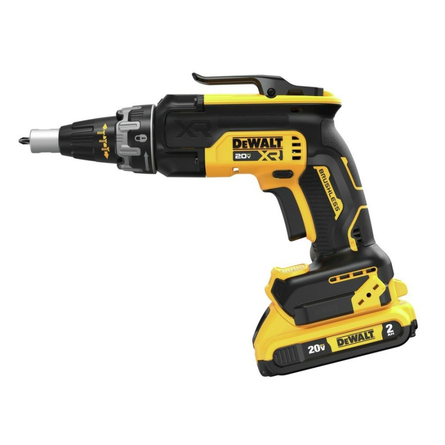 Power Tools Dewalt Screw Guns | Dewalt Dcf630D2 20V Max Xr Brushless Lithium-Ion Cordless Drywall Screwgun Kit With 2 Batteries (2 Ah)