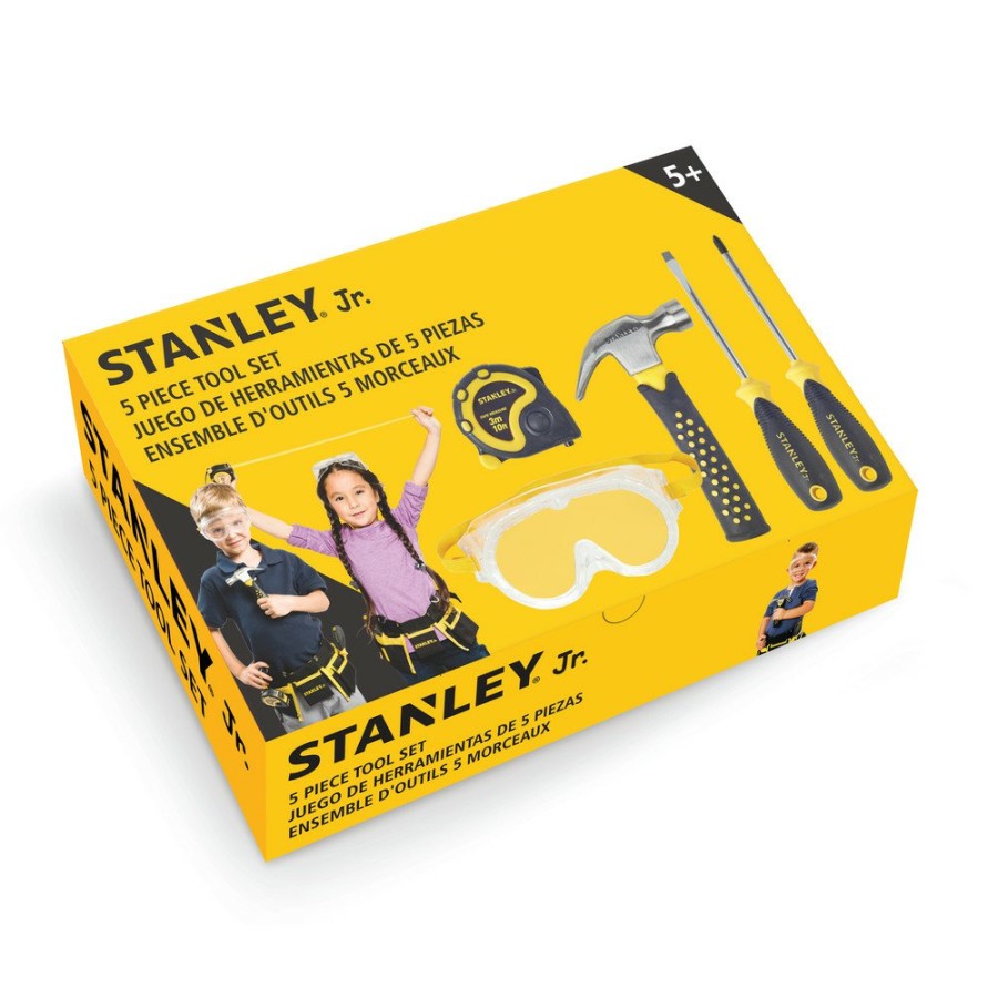 Toys And Games STANLEY Jr. | Stanley Jr. St004-05-Sy_Amz 5-Piece Hand Tool Construction Toy Set