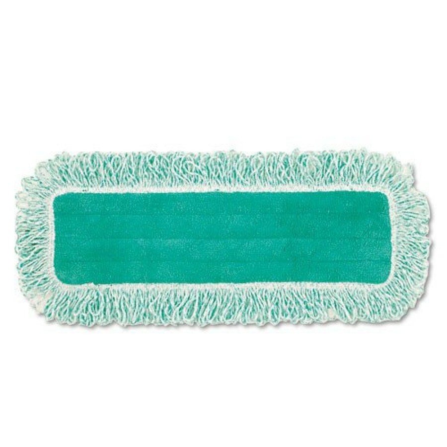 Facility Maintenance & Supplies Rubbermaid Commercial Cleaning Tools | Rubbermaid Commercial Fgq41800Gr00 18 In. Microfiber Dust Pad With Fringe - Green