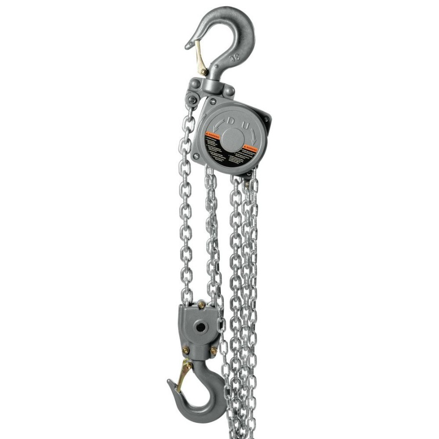 Material Handling JET | Jet 133330 Al100 Series 3 Ton Capacity Aluminum Hand Chain Hoist With 30 Ft. Of Lift