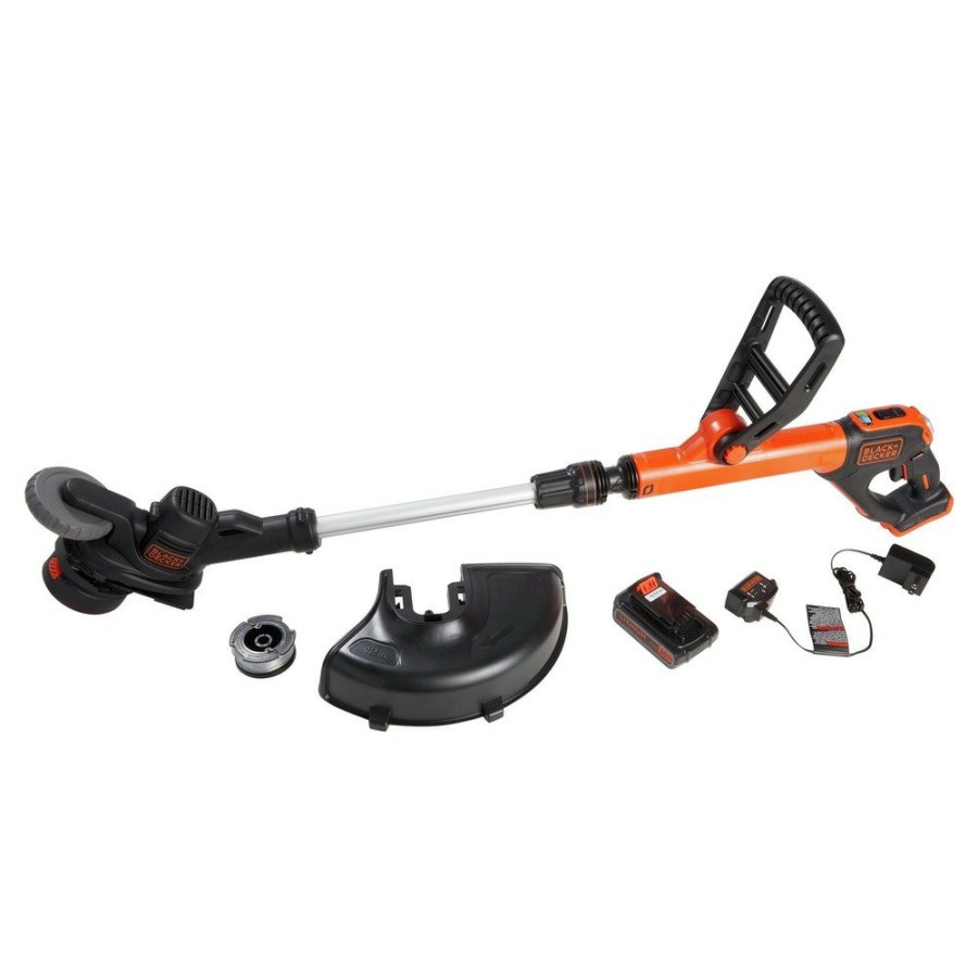 Outdoor Power Tools & Equipment Black & Decker String Trimmers | Black & Decker Lst522 20V Max Lithium-Ion 2-Speed 12 In. Cordless String Trimmer/Edger Kit (2.5 Ah)