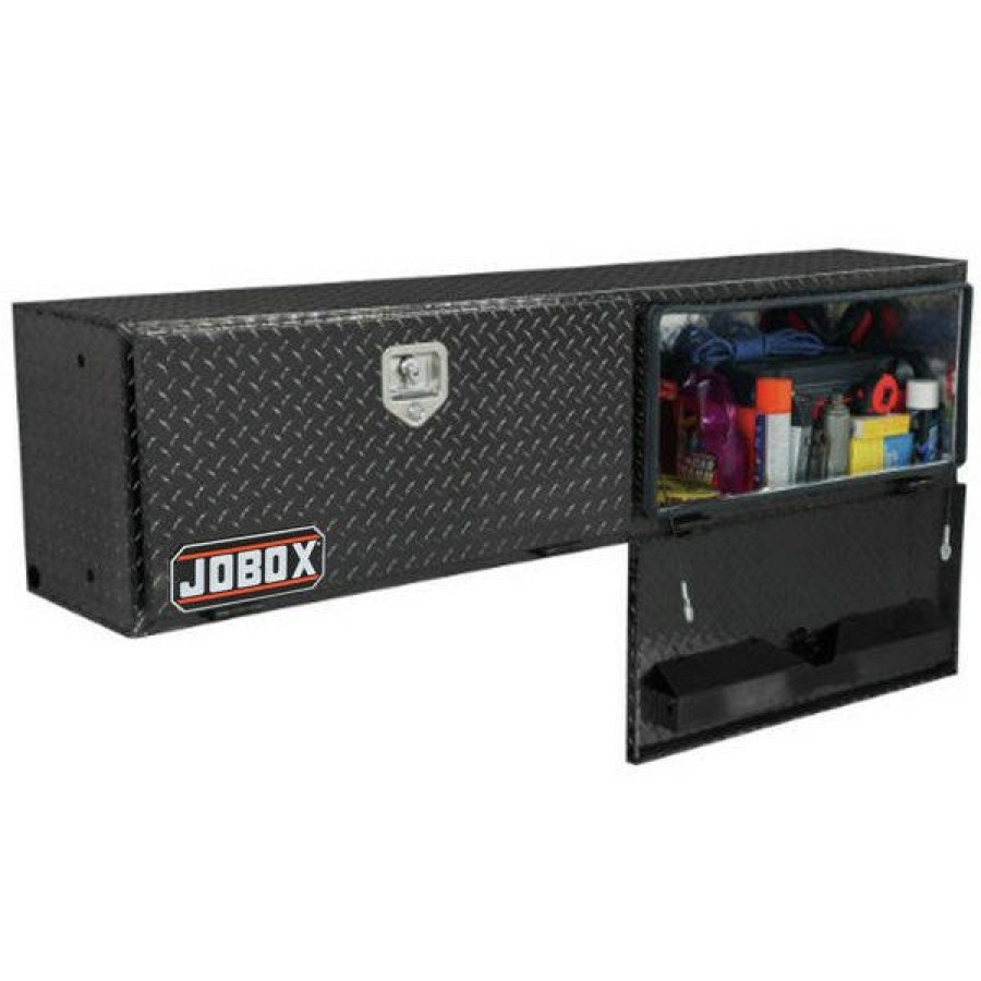 Automotive JOBOX Topside Truck Boxes | Jobox 574002D Delta Pro 96 In. Aluminum Topside Truck Box (Black)