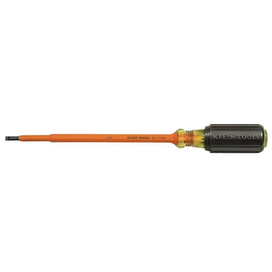 Hand Tools Klein Tools | Klein Tools 601-7-Ins 3/16 In. Cabinet 7 In. Insulated Screwdriver