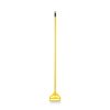 Facility Maintenance & Supplies Boardwalk Cleaning Tools | Boardwalk Bwk620 60 In. Quick Change Side-Latch Plastic Mop Head Aluminum Handle - Yellow