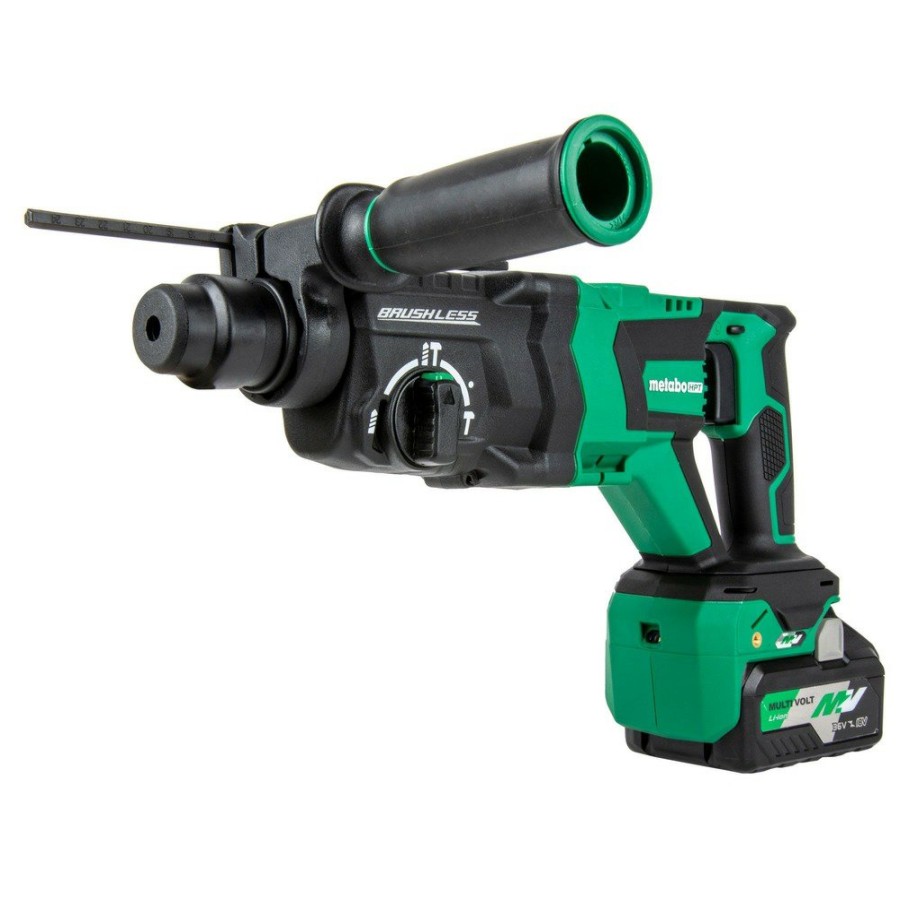 Power Tools Metabo HPT Rotary Hammers | Metabo Hpt Dh3628Ddm 36V Multivolt Brushless Lithium-Ion 1-1/8 In. Cordless Sds-Plus D-Handle Rotary Hammer Kit (4 Ah)