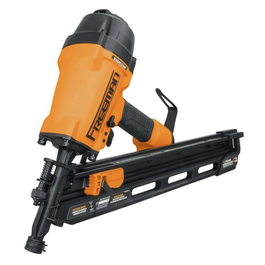 Air Tools And Equipment Freeman Nail Guns | Freeman G2Fr3490 2Nd Generation 34 Degree 3-1/2 In. Pneumatic Clipped Head Framing Nailer