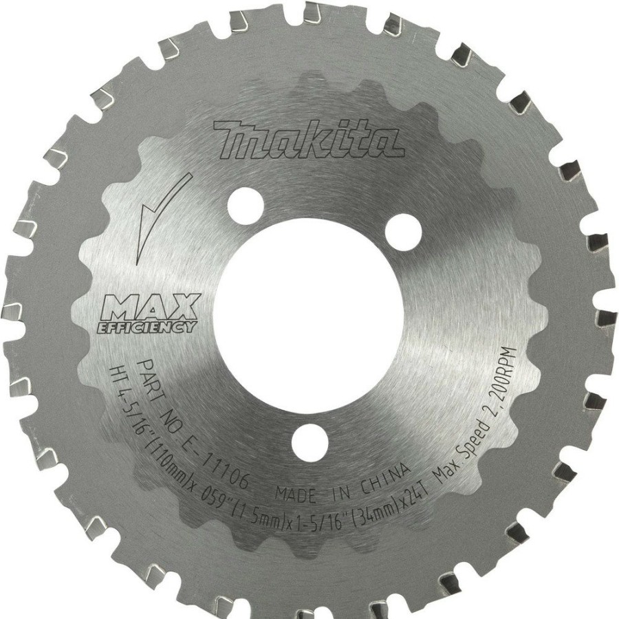 Power Tool Accessories Makita Circular Saw Blades | Makita E-11106 4-5/16 In. 24 Tooth Max Efficiency Cermet-Tipped Cutter Blade