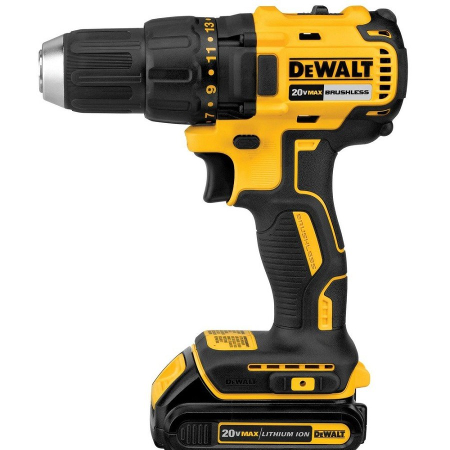 Power Tools Dewalt Drill Drivers | Dewalt Dcd777C2 20V Max Brushless Lithium-Ion 1/2 In. Cordless Drill Driver Kit With 2 Batteries (1.5 Ah)