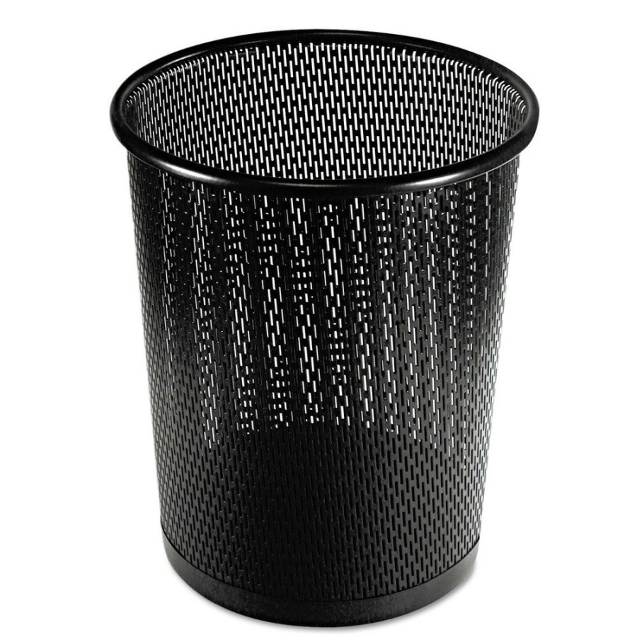 Facility Maintenance & Supplies Artistic | Artistic Art20017 20.24 Oz. Perforated Steel Urban Collection Punched Metal Wastebin - Black