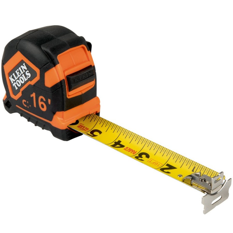 Hand Tools Klein Tools Tape Measures | Klein Tools 9216 16 Ft. Magnetic Double-Hook Tape Measure