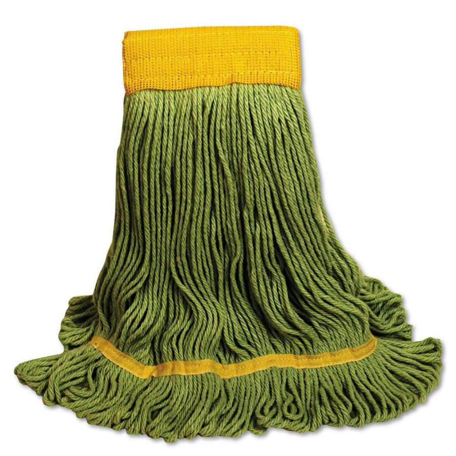 Facility Maintenance & Supplies Boardwalk Cleaning Tools | Boardwalk Bwk1200Lea Ecomop Looped-End Recycled Fibers Mop Head - Large, Green