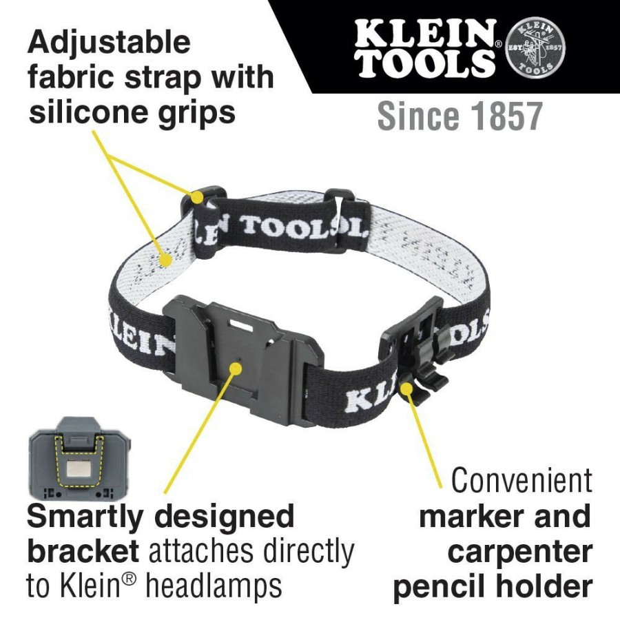 Lighting Klein Tools | Klein Tools 56060 Headlamp Bracket With Fabric Strap