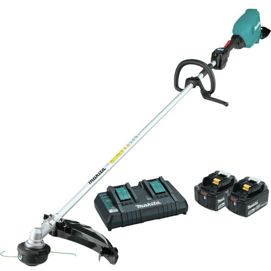 Outdoor Power Tools & Equipment Makita String Trimmers | Makita Xru17Pt 18V X2 (36V) Lxt Brushless Lithium-Ion Cordless String Trimmer Kit (5 Ah)