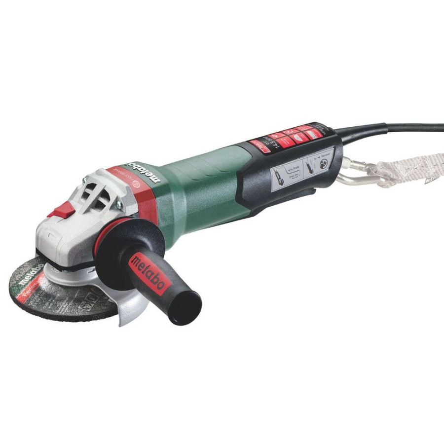 Power Tools Metabo Angle Grinders | Metabo 613114420 Wepba 19-125 Q Ds M-Brush 120V 14.5 Amp 5 In. Corded Brake Angle Grinder With Brake System