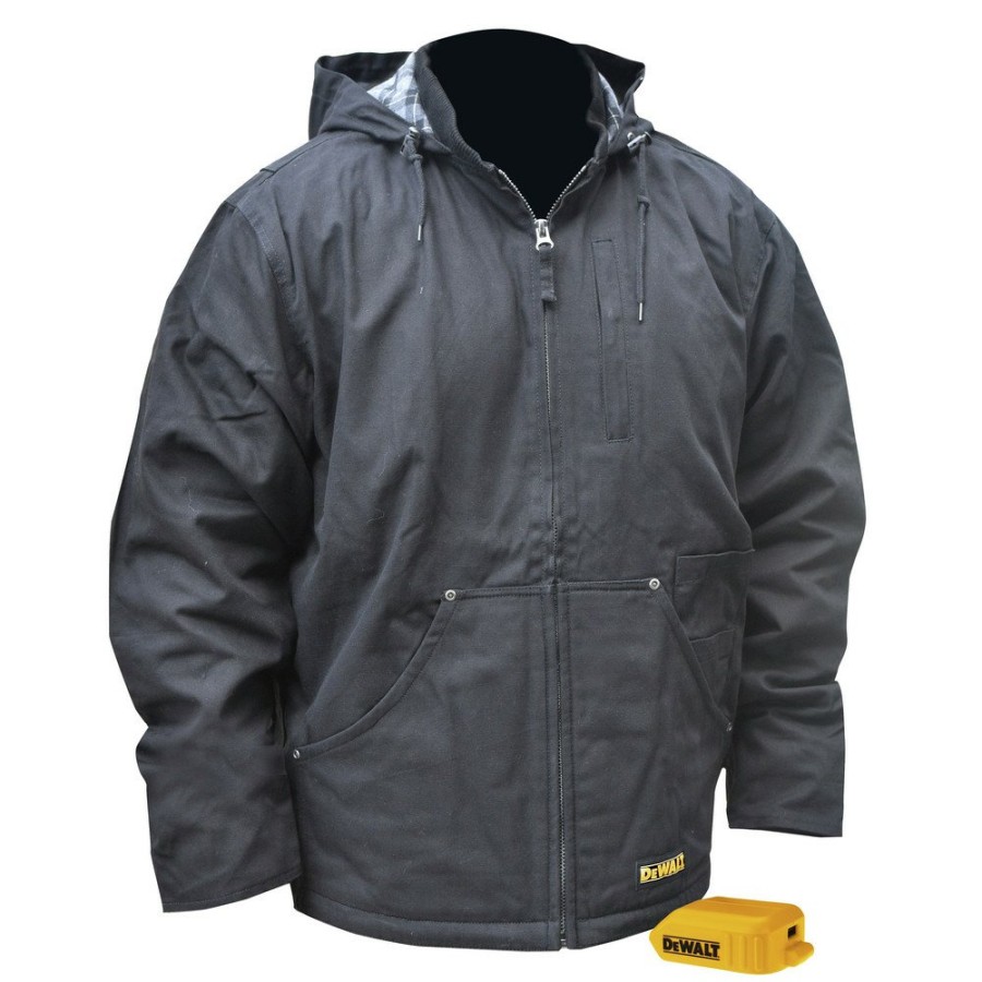 Clothing And Gear Dewalt Heated Jackets | Dewalt Dchj076Abd1-M 20V Max Li-Ion Heavy Duty Heated Work Coat Kit - Medium