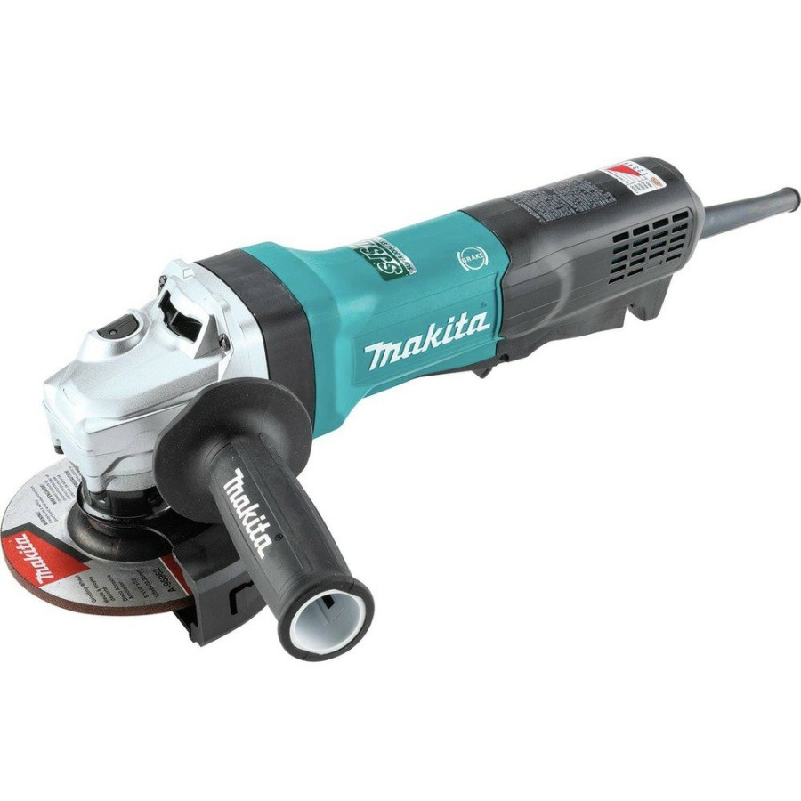 Power Tools Makita Angle Grinders | Makita Ga5093 5 In. Corded Sjsii Paddle Switch High-Power Angle Grinder With Brake