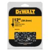 Outdoor Power Tools & Equipment Dewalt | Dewalt Dwo1Dt612 12 In. Chainsaw Replacement Chain