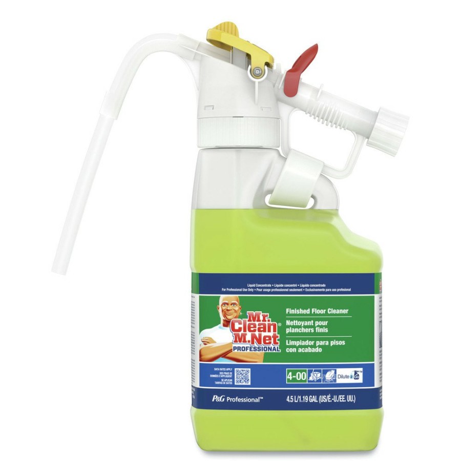 Facility Maintenance & Supplies P&G Pro Cleaners | P&G Pro 72000 Dilute 2 Go 1/Carton 4.5 L, Lemon Scent, Mr. Clean Finished Floor Cleaner