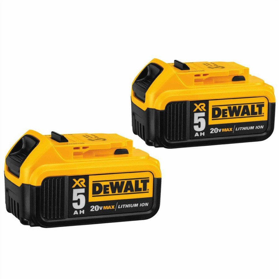 Batteries & Chargers Dewalt | Dewalt Dcb205-2Ck 20V Max Xr 5 Ah Lithium-Ion Battery (2-Pack) And Charger Starter Kit