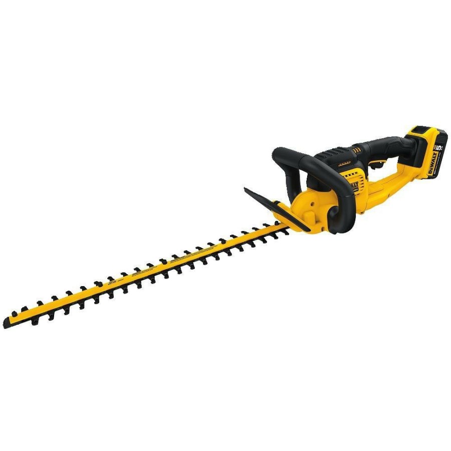 Outdoor Power Tools & Equipment Dewalt Hedge Trimmers | Factory Reconditioned Dewalt Dcht820P1R 20V Max 5.0 Ah Cordless Lithium-Ion 22 In. Hedge Trimmer