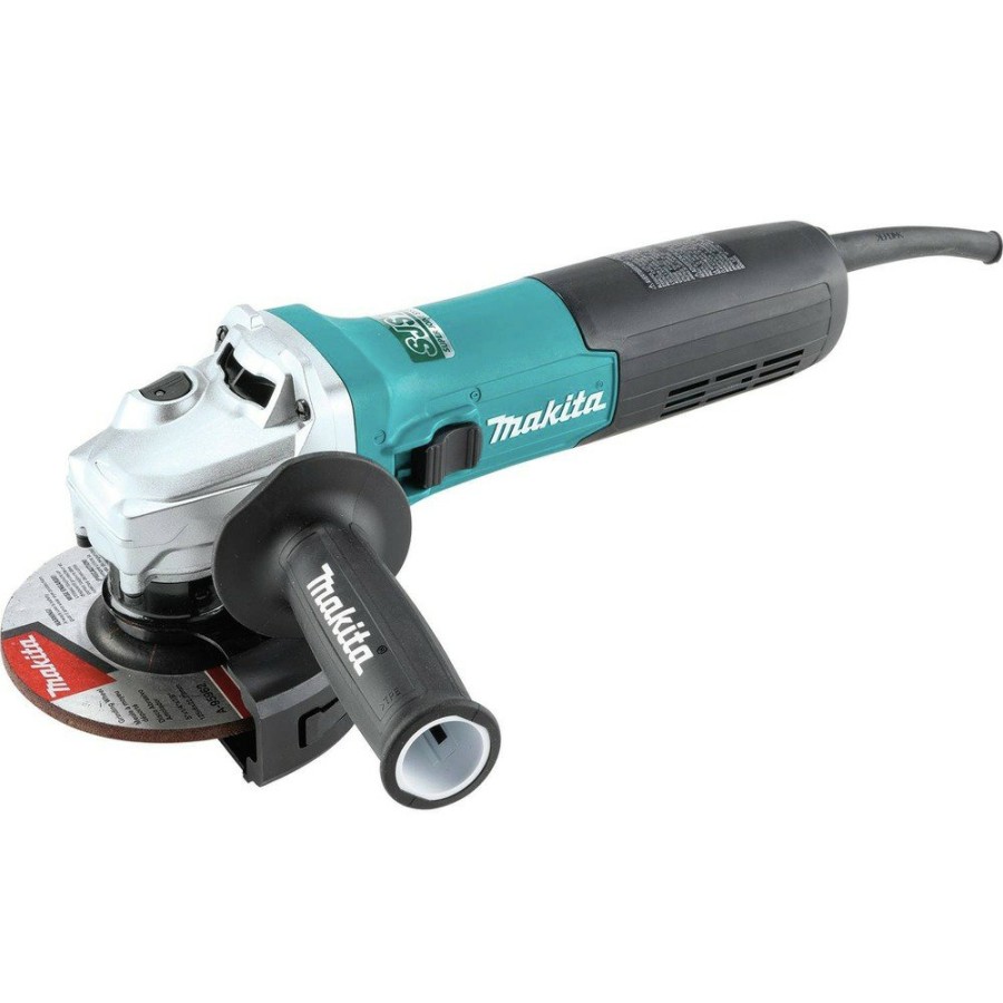 Power Tools Makita Angle Grinders | Makita Ga5092 5 In. Corded Sjsii Slide Switch High-Power Angle Grinder