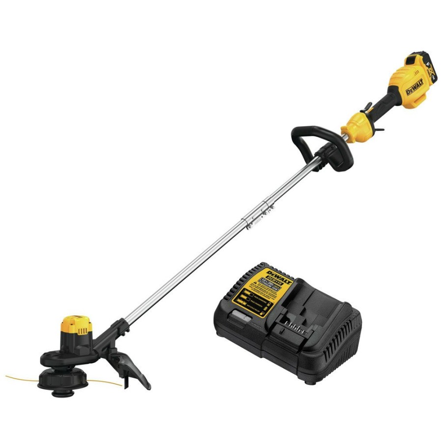 Outdoor Power Tools & Equipment Dewalt String Trimmers | Dewalt Dcst925M1 20V Max Lithium-Ion Cordless 13 In. String Trimmer Kit (4 Ah)