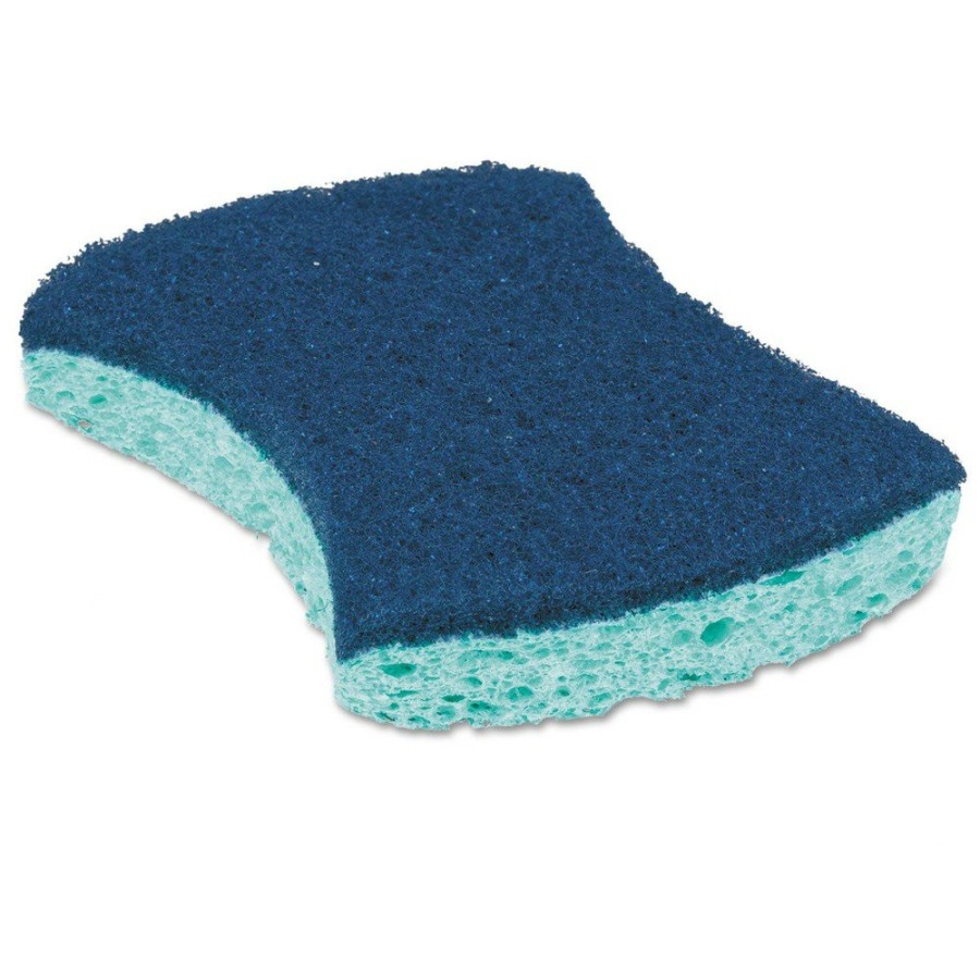 Facility Maintenance & Supplies Scotch-Brite PROFESSIONAL Cleaning Tools | Scotch-Brite Professional 3000Cc 2.8 In. X 4.5 In. 0.6 In. Thick Power Sponge - Blue/Teal (5/Pack)