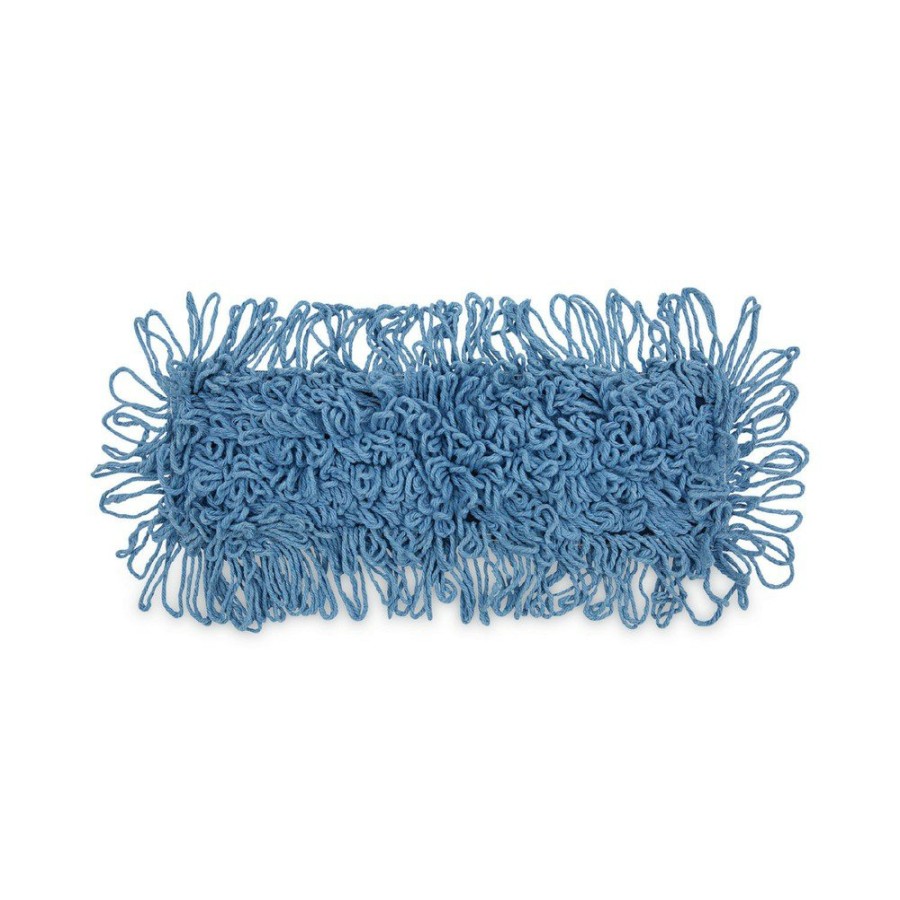 Facility Maintenance & Supplies Boardwalk Cleaning Tools | Boardwalk Bwk1118 18 In. X 5 In. Cotton/Synthetic Looped-End Mop Head - Blue