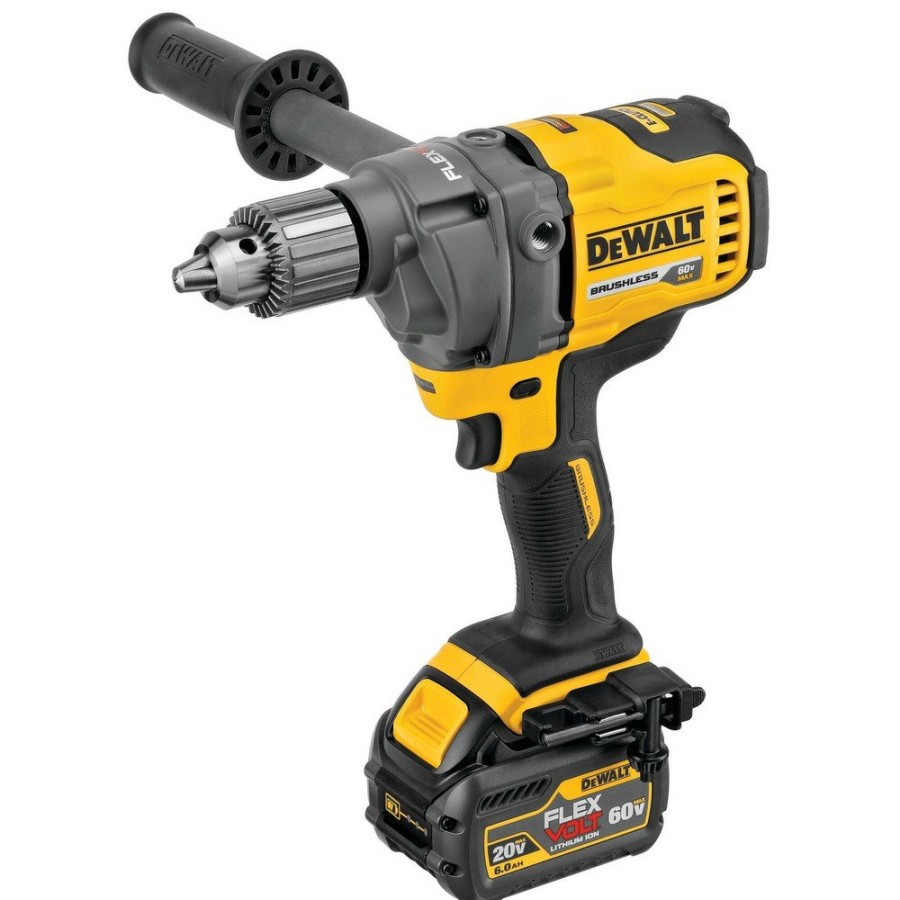 Power Tools Dewalt Drill Drivers | Dewalt Dcd130T1 60V Max Flexvolt Lithium-Ion 1/2 In. Cordless Mixer Drill Kit (6 Ah)