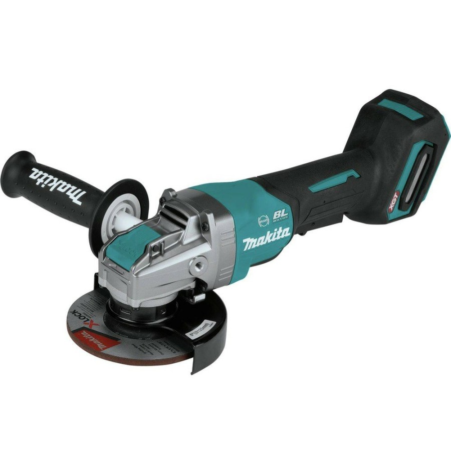 Power Tools Makita Angle Grinders | Makita Gag13Z 40V Max Xgt Brushless Lithium-Ion 5 In. Cordless X-Lock Paddle Switch Angle Grinder (Tool Only)