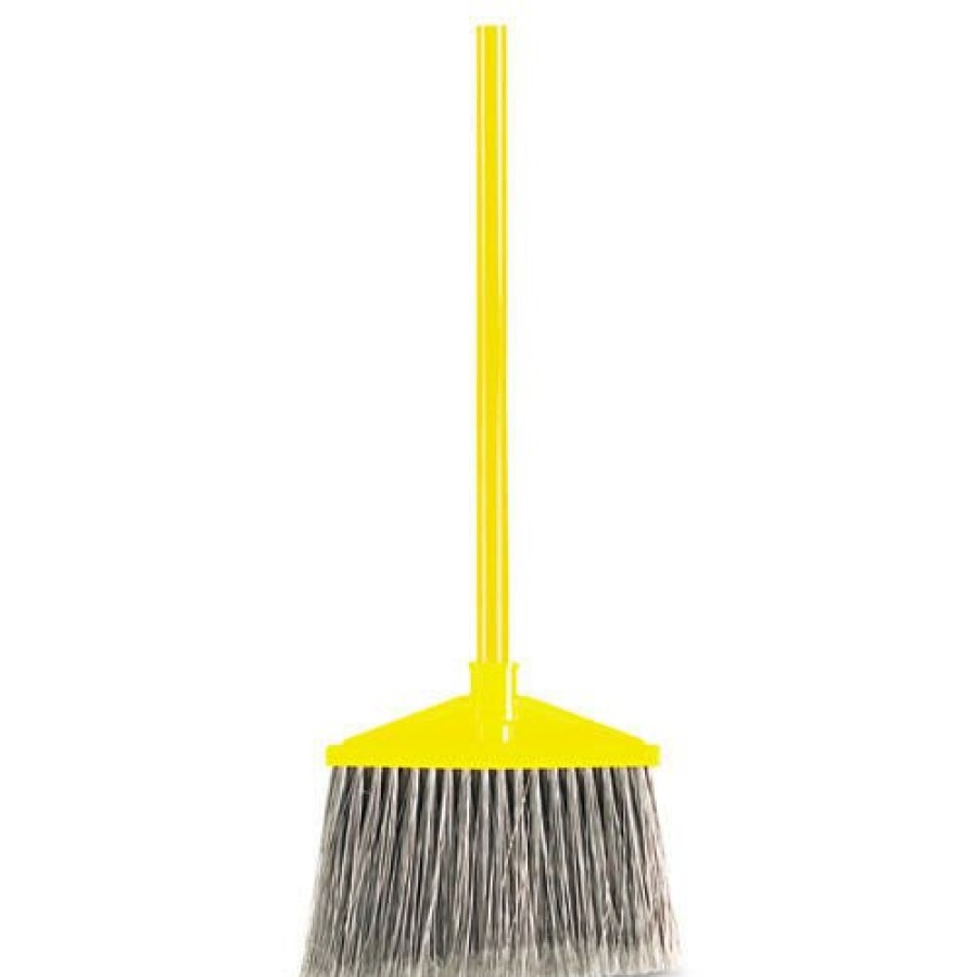 Facility Maintenance & Supplies Rubbermaid Commercial Cleaning Tools | Rubbermaid Commercial Fg637500Gray 46.78 In. Angled Broom - Large, Yellow/Gray