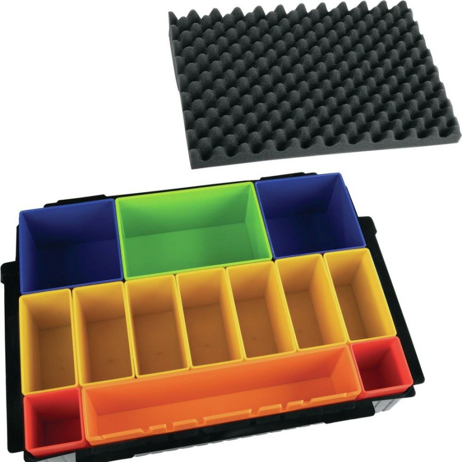 Tool Storage Makita | Makita P-83652 Makpac Interlocking Case Insert Tray With Colored Compartments And Foam Lid