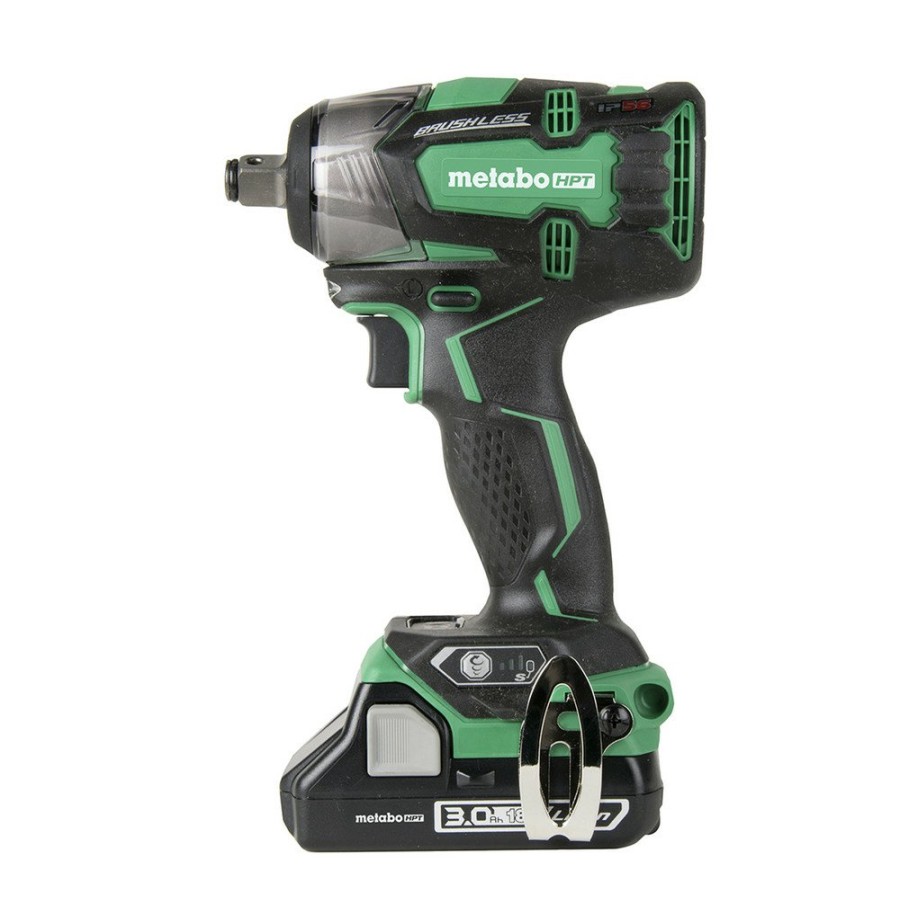 Power Tools Metabo HPT | Metabo Hpt Wr18Dbdl2M 18V Cordless Lithium-Ion 1/2 In. Impact Wrench With 6.0 Ah Batteries