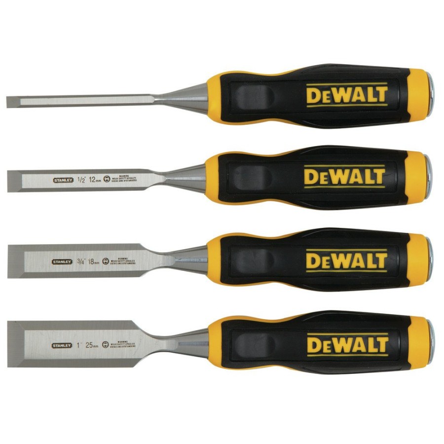 Hand Tools Dewalt Chisels | Dewalt Dwht16063 4 Piece Wood Chisel Set