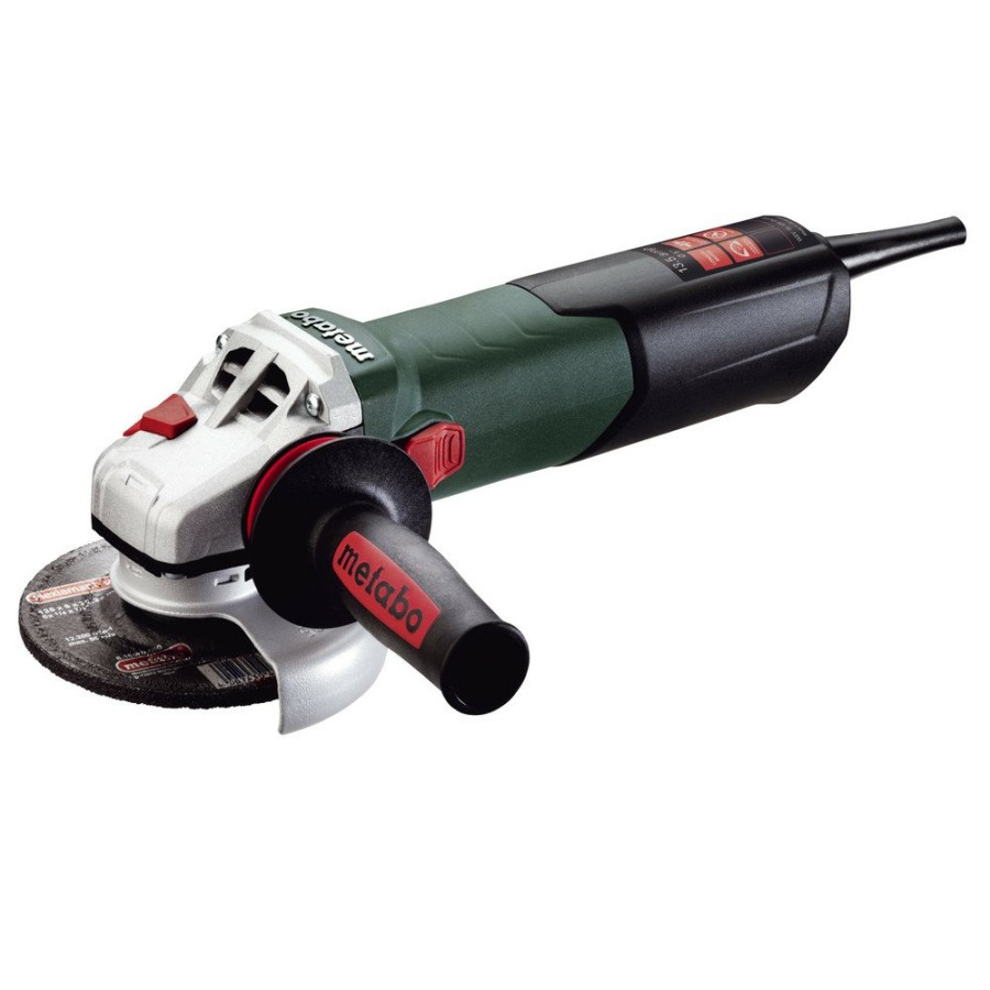 Power Tools Metabo Angle Grinders | Metabo Wev15-125 Quick 13.5 Amp 5 In. Angle Grinder With Vc Electronics And Lock-On Slide Switch