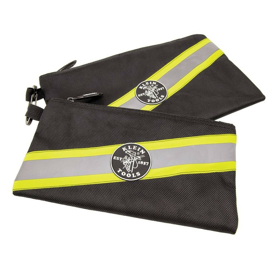 Tool Storage Klein Tools | Klein Tools 55599 High Visibility Zipper Bags (2/Pack)