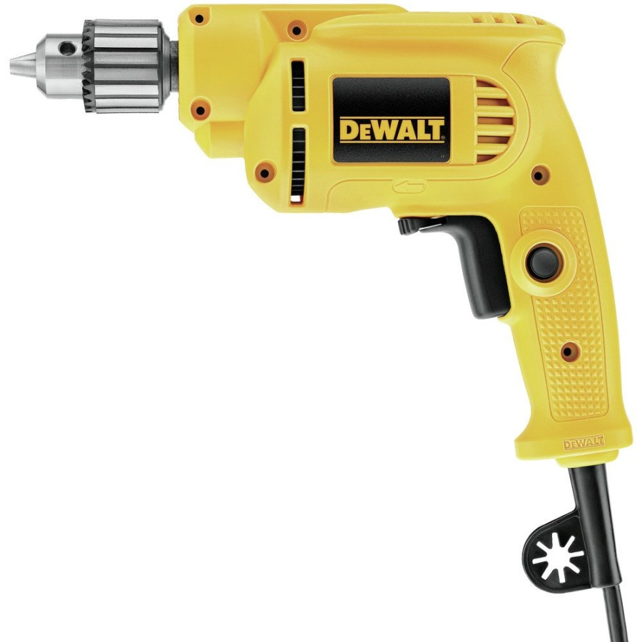 Power Tools Dewalt Drill Drivers | Dewalt Dwe1014 7 Amp Vs 3/8 In. Corded Drill With Keyed Chuck