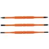 Hand Tools Klein Tools | Klein Tools 13157 3-Piece Screwdriver Blades/Insulated Double-End Replacements For Klein Insulated Screwdrivers