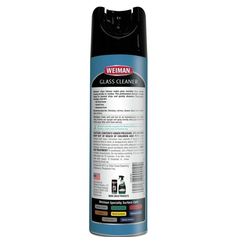 Facility Maintenance & Supplies WEIMAN Cleaners | Weiman 10 19 Oz. Aerosol Spray Can Foaming Glass Cleaner