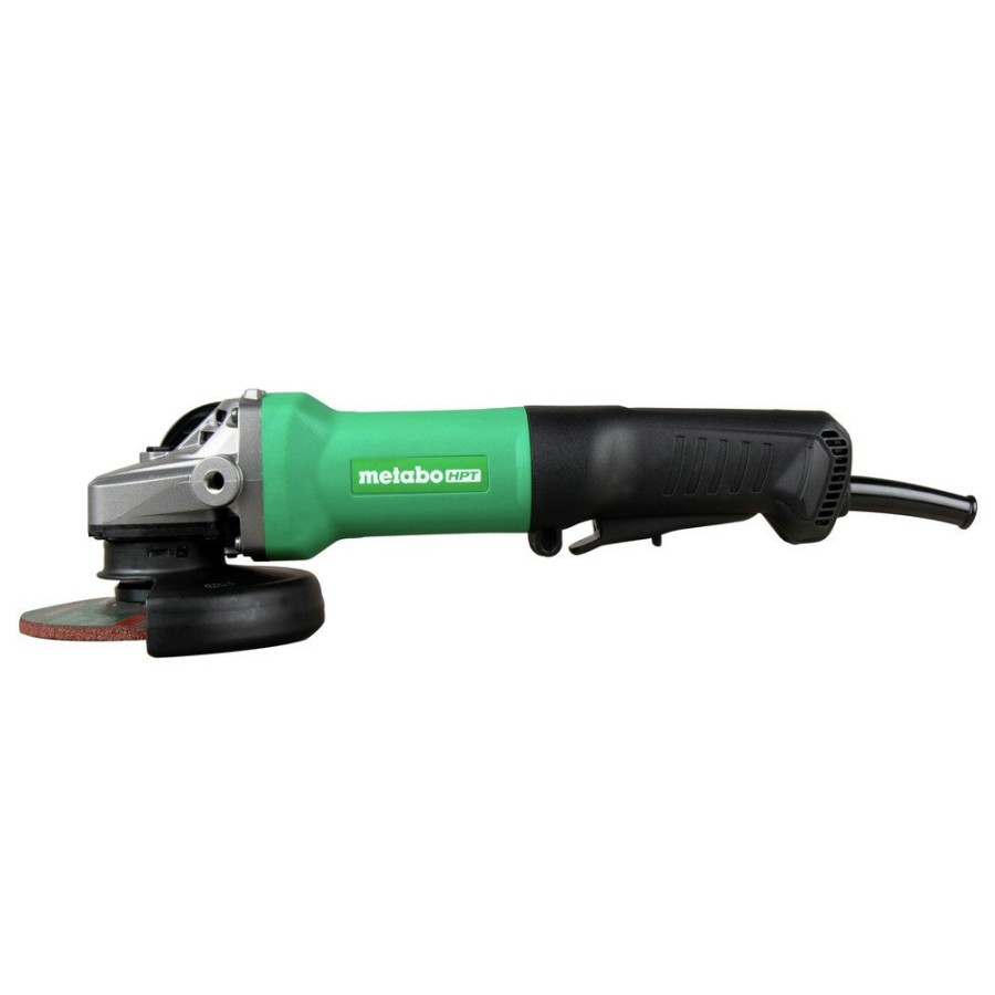 Power Tools Metabo HPT Angle Grinders | Metabo Hpt G13Se3M 10.5 Amp Brushless 5 In. Corded Paddle Switch Angle Grinder