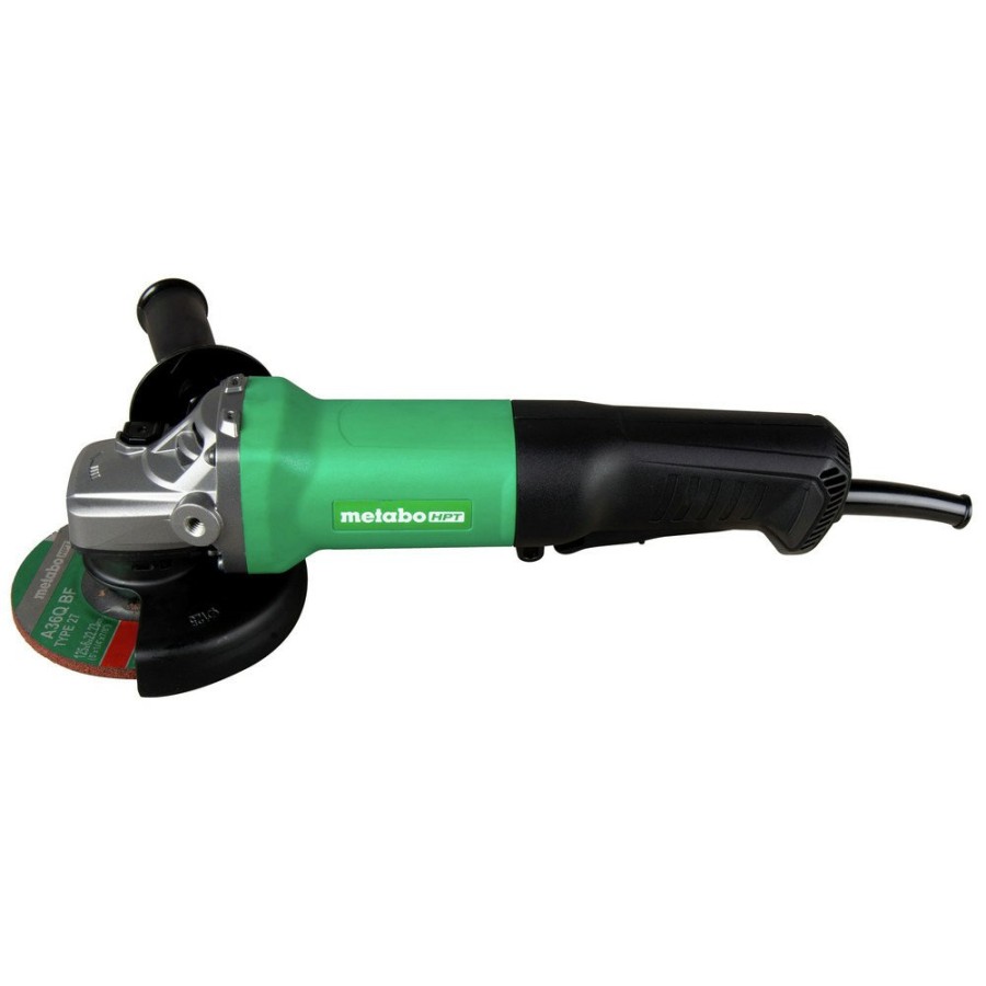 Power Tools Metabo HPT Angle Grinders | Metabo Hpt G13Se3M 10.5 Amp Brushless 5 In. Corded Paddle Switch Angle Grinder